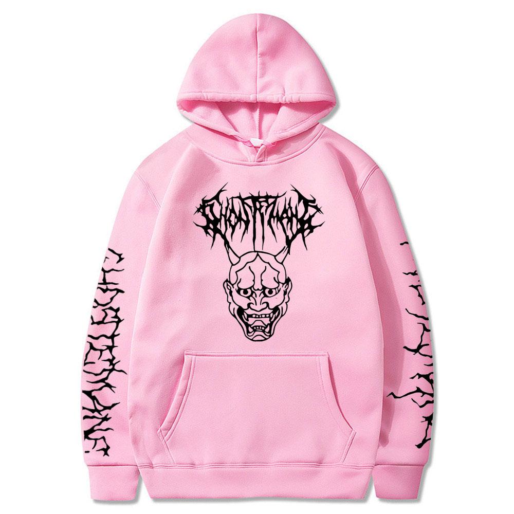 Ghostemane Меркурий Ретроградный Изображение Мужские Женские Черные Толстовки С Принтом Букв С Длинным Рукавом С Капюшоном Свитшот Уличная Одежда Мужские Топы