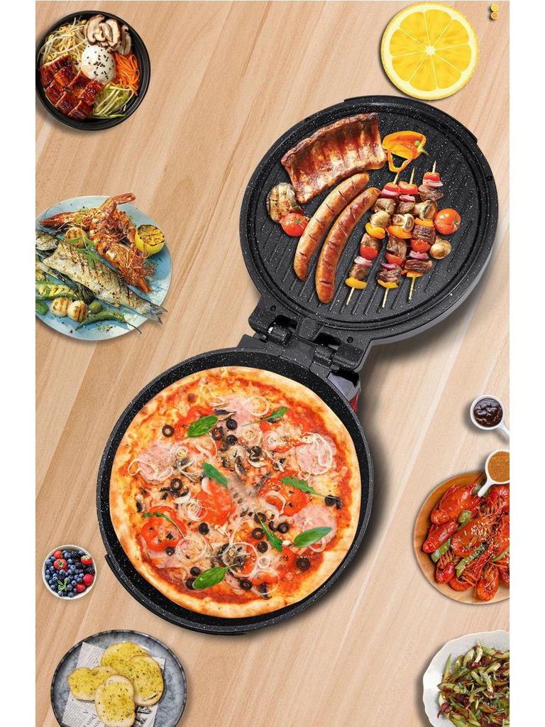 Автоматический электрический антипригарный двусторонний аппарат для приготовления блинов и крепов с функцией безопасного отключения питания