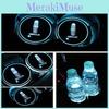 2pcs Colorful Led Car Cup Holder Pad Mat For Auto Lights Atmosphere