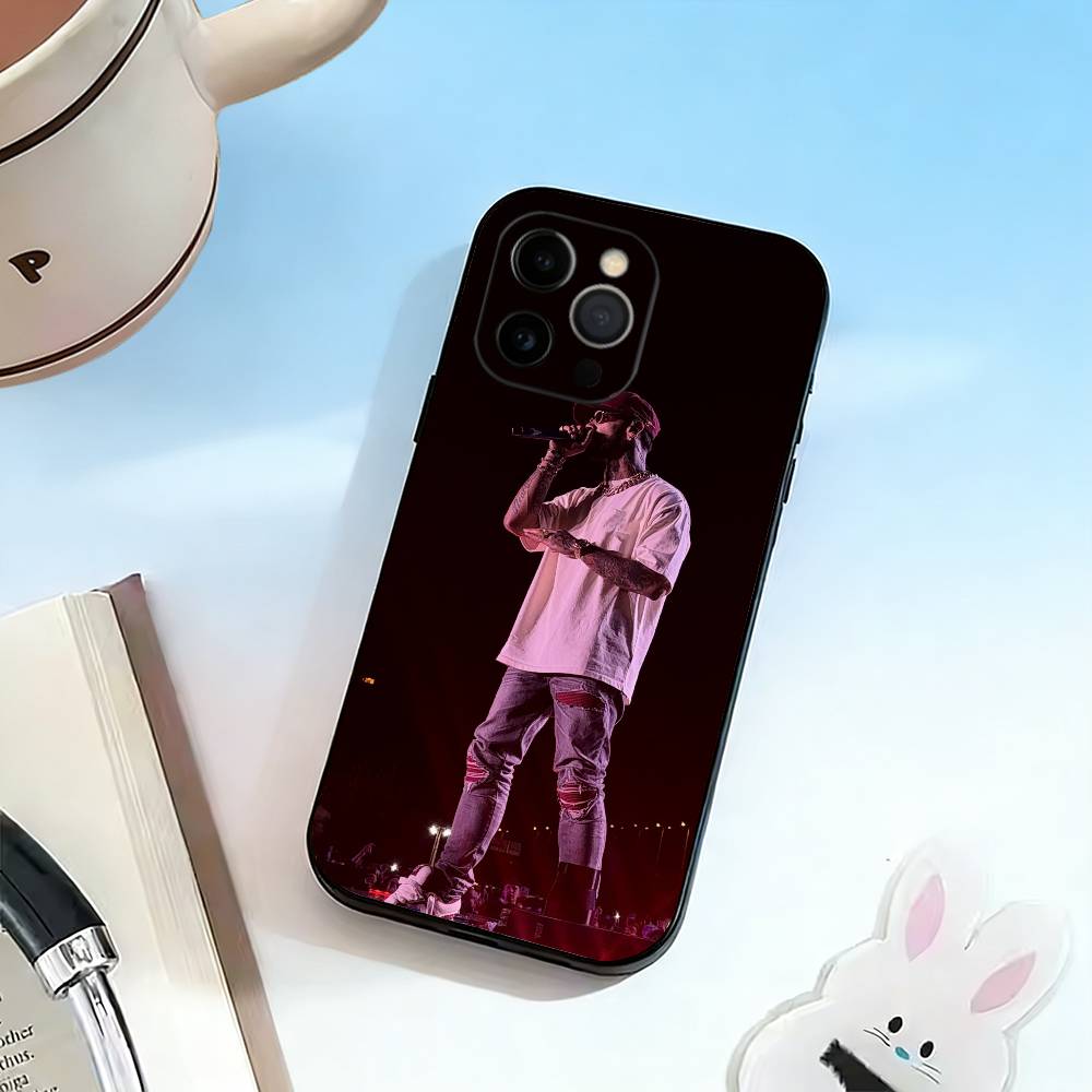 Чехол для телефона singer-Reggaeton для iPhone 17, 16, 15, 14, 13, 12, 11 Plus, Pro Max, Другие Мягкий Черный Чехол