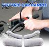 Winter Motorcycle Accessories 1 Set Handlebar Cover Soft Touch Thick Plush Cold-resistant Anti-slip Grip Covers Solid Color Universal Washable