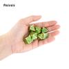 7 Pcs Green Golden Double Swords Metal Dice Solid Polyhedral Dice Set Suitable for Role-Playing RPG    Board Game
