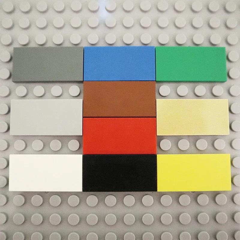 100 ШТ. Детали для сборки MOC 87079 Размер Плоская плитка Гладкая 2*4 Строительные блоки DIY Образовательная Креативная игрушка 2x4 Кирпичики