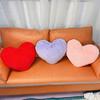 Plush Pillow Adorable Heart Shaped Cushion Soft Comfortable Fluffy Throw Pillow for Home Bedroom Decoration