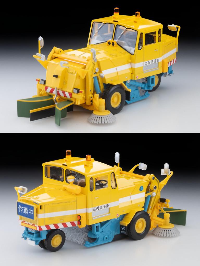 TOMYTEC Tomica Limited Vintage Neo LV-N370a Tokyu SW2Z2 Road Sweeper Yellow 1/64 Scale Diecast Model Car Municipal Work Vehicle