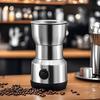 Электрическая кофемолка из нержавеющей стали, измельчитель для орехов и специй, 350 мл, большая вместимость, кофемолка для ресторанов и дома
