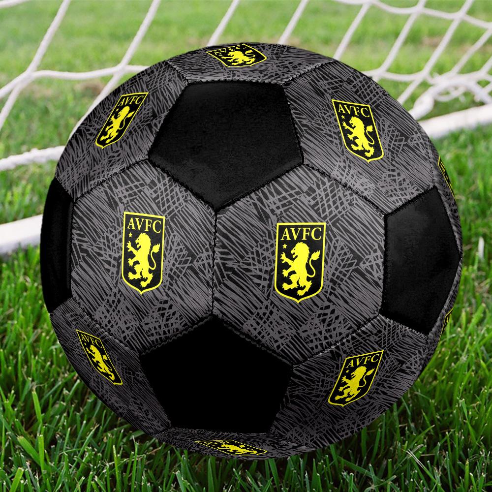Футбольный мяч Aston Villa F.C. Цветной Для всех возрастов Машинная строчка ПВХ Готов к соревнованиям Прочный Высокий отскок. РАЗМЕР 5