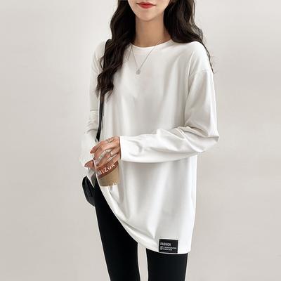 Белая нижняя рубашка DeRong, женская толстовка, новая бархатная футболка, женский осенне-зимний топ с длинными рукавами Cationic
