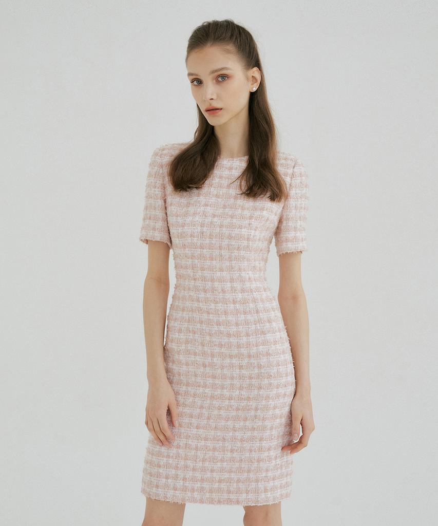 Mullion Blossom Tweed Dress