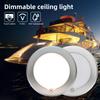 Ultra-thin RV Interior Light LED Dimmable Ceiling Dome Light Adjustable Brightness Touch Spotlight for Truck Motorhome Caravan