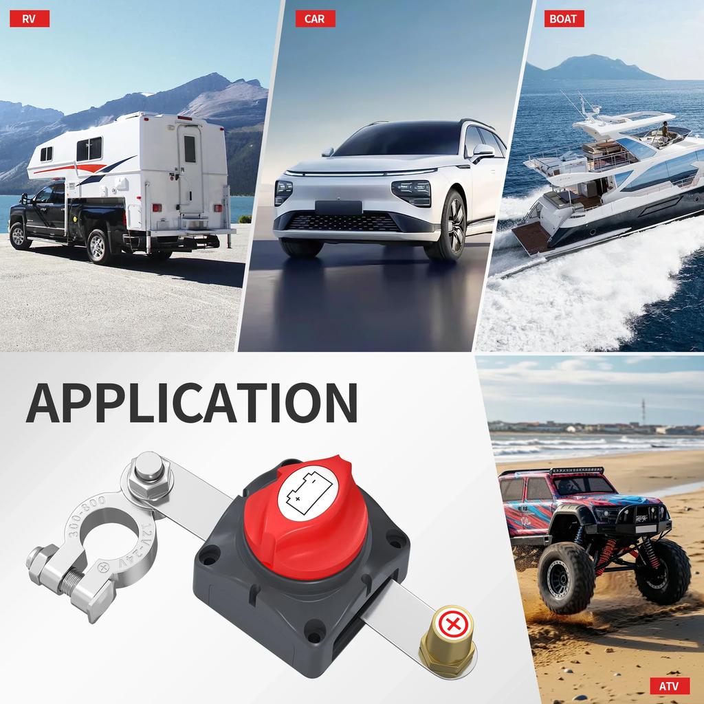 Морской верхний выключатель аккумуляторной батареи 12 В 48 В водонепроницаемый пост-выключатель аккумуляторной батареи главный выключатель аккумуляторной батареи 12 В