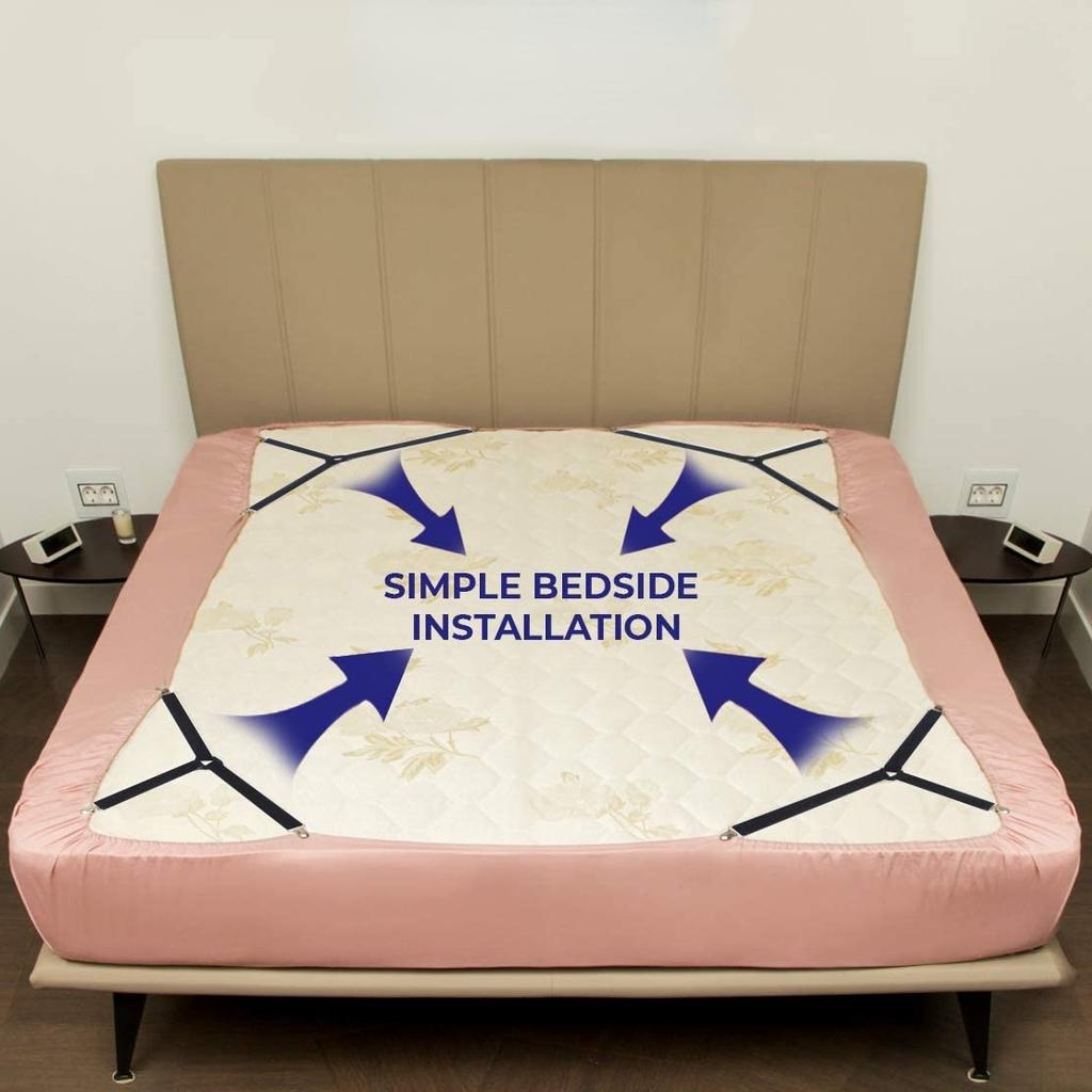 Держатель простыни Угловые ремни Зажимы для наматрасника для удержания простыней на месте, регулируемые ленты для постельного белья