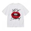 Women's Oversize T-shirt With Drag-Inspired Lip Graphic Unisex 100% Cotton Top