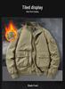 Men's Autumn/Winter Cotton-Padded Windproof Bomber Jacket with Stand Collar