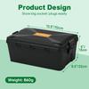 Outdoor Electrical Box (12.5x8.5x5 inch), IP54 Waterproof Outdoor Outlet Extension Cord Cover Weatherproof, Protect Outlet, Plug,Power Strip,Timer.