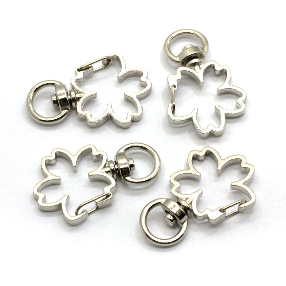 High Quality Swivel Lobster Clasp Snap Hook Wing Neko Heart Star Moon Cherry Blossom Shape Keychain Jewelry Findings Car Keyring