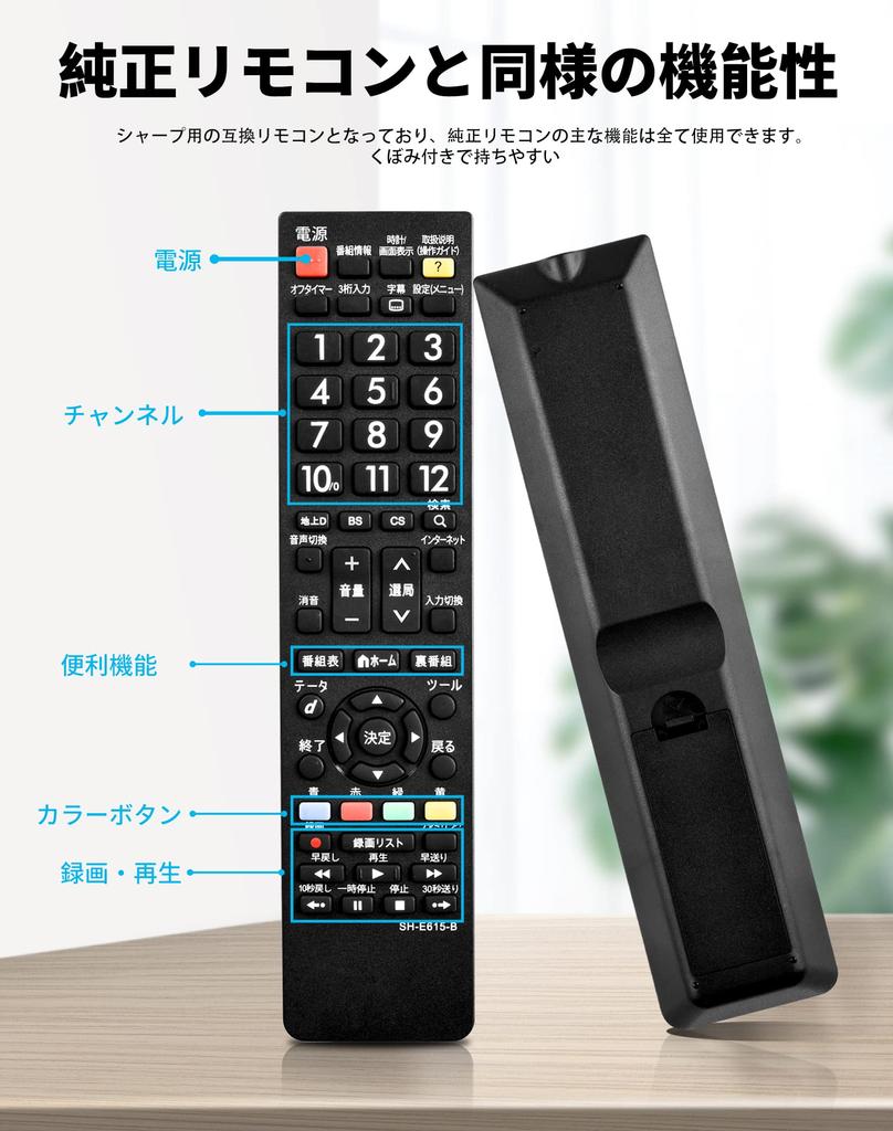 Пульт дистанционного управления телевизором ZitFRi Универсальный пульт дистанционного управления телевизором SHARP AQUOS Простота в использовании, никаких настроек, просто вставьте батарейки, требуется,