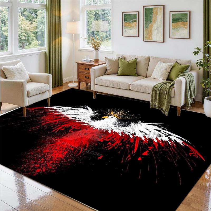 Poland Design Crystal Velvet Rug Soft Decorative Mat for Bedroom Entrance