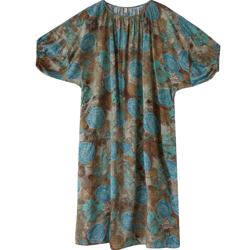 DIMANAF 2025 Летнее платье больших размеров для женщин Повседневное винтажное базовое длинное пляжное элегантное свободное платье