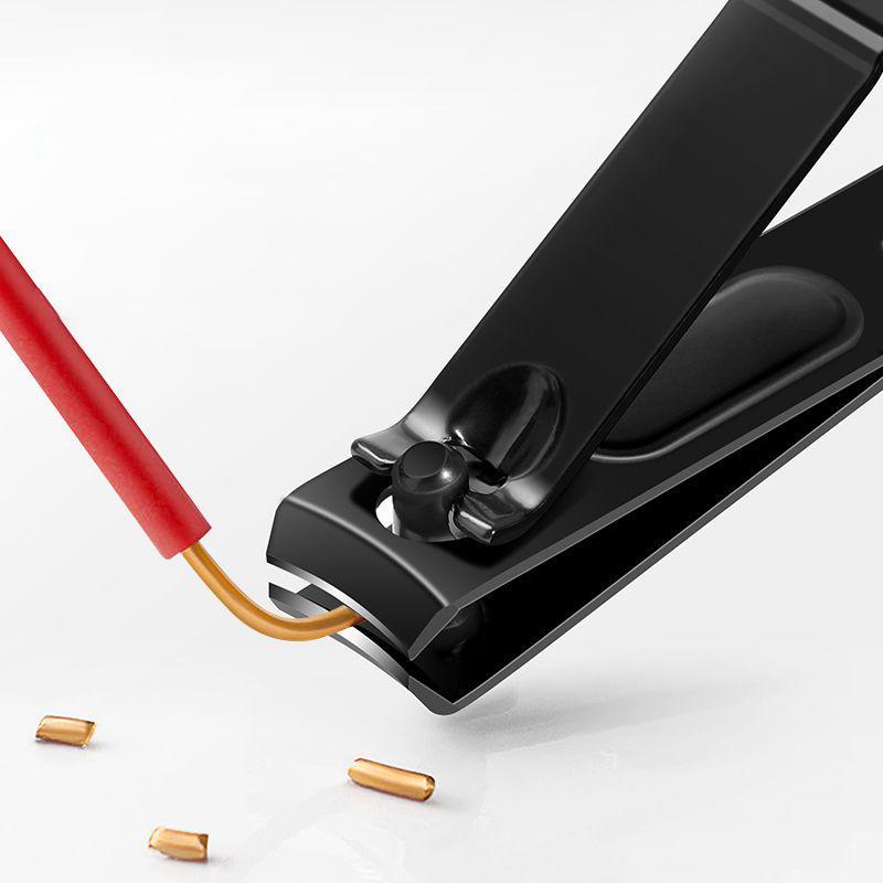 6 шт. портативные роскошные маникюрные наборы, наборы для педикюра, яркие черные кусачки для ногтей, набор инструментов для личной гигиены, ножницы для бровей