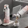 Stainless Steel Flower Pattern Thermos Bottle with Filter Thermal Cup Travel Mug  Outdoor
