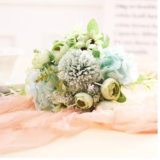 1 букет искусственных цветов для дома, гостиной, свадьбы, рабочего стола, реквизит для фотографии