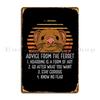 Advice From The Ferret Metal Sign Bar Design Customized Bar Club Tin Sign Poster