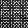 Cotton Flex Black Fabric Valentine Heart Diy Clothing Quilting Fabric Print Fabric By Yard 40 Inch
