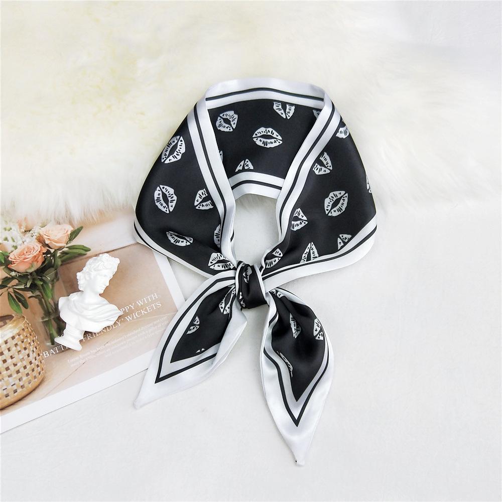 Двусторонний остроконечный шарф для женщин на весну и осень. Тонкая и длинная лента для сумки на запястье. Универсальный декоративный маленький шарф.