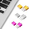 Key Chain Design Mini Adapter Useful Solid Color USB 2.0 Card Reader for Outdoor Sturdy