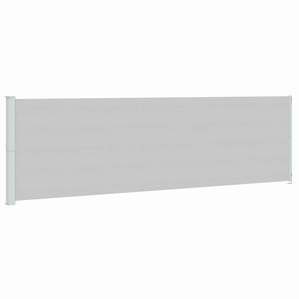 Vidaxl Wysuwana Markiza Boczna Na Taras, 180 X 600 Cm, Szara
