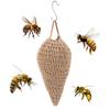 Crochet Wasp Nest Decoy Wasp Deterrent Decoy Faux Hornets Nest Repellent Hanging Wasp Nest Decoy for Housewarming Gift