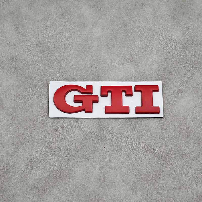 Hot 3D Metal Logo GTI Badge Car Front Grille Emblem Rear Trunk Sticker For Volkswagen VW Golf 4 5 6 7 3 MK2 MK3 MK4 Mk5 Polo Tig