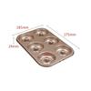 6cup Donut Cartoon Bear Baking Tools with Chocolate Cake Baking Tray Non-Stick Cake Pan Madeleine Mold Mini Donut Muffin Pan