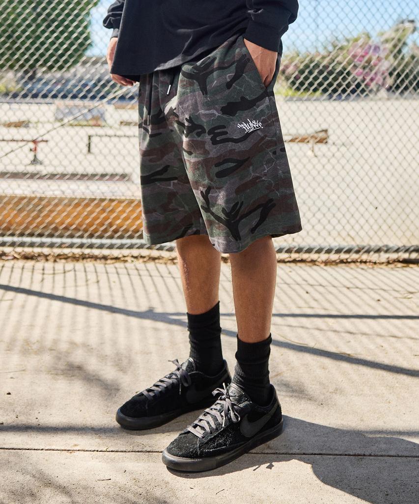 Шорты Peullukeu Camo Easy Elastic Серые Fsp359