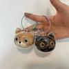 Cat Shaped Cat Fur Storage Pendant Handmade Creative Keychain  Cat Hair Memorial