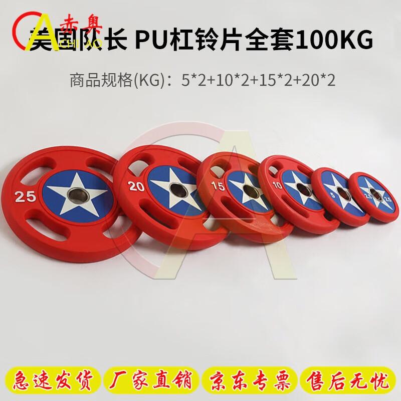 Captain America Barbell Plate Set