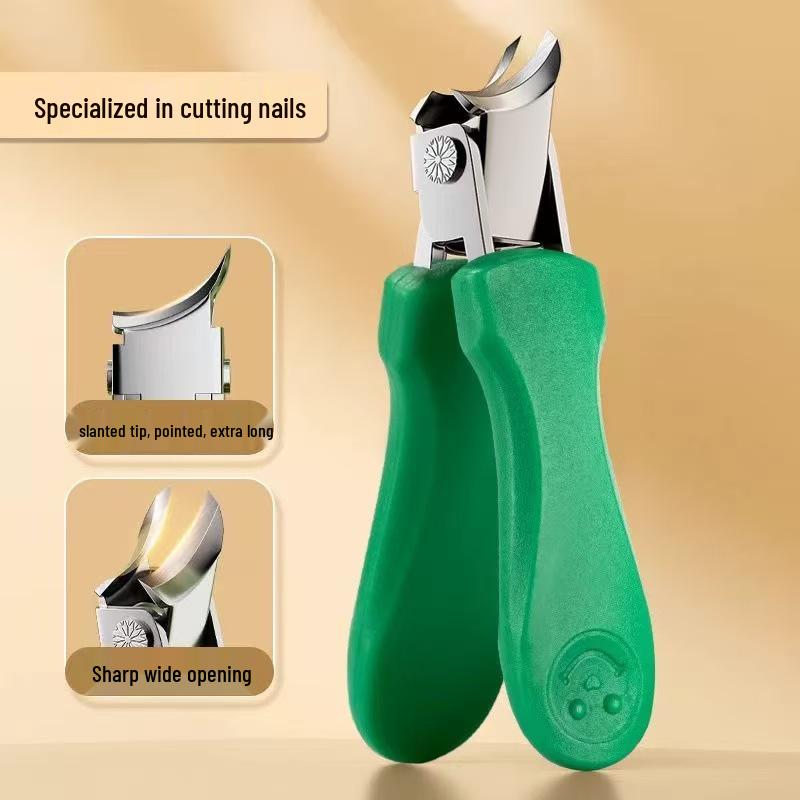 Набор кусачек для вросших ногтей со скошенным лезвием и точечными кусачками с защитой от брызг, для домашнего маникюра