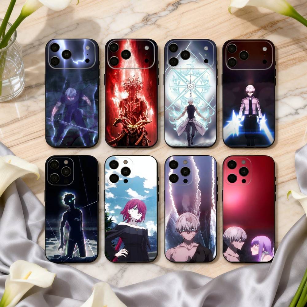 Чехол для телефона с мангой R-Ragna C-Crimson-N Для iPhone 17pro, 16,15,14,13,12,11 X XR Plus, Другие Мягкий черный чехол