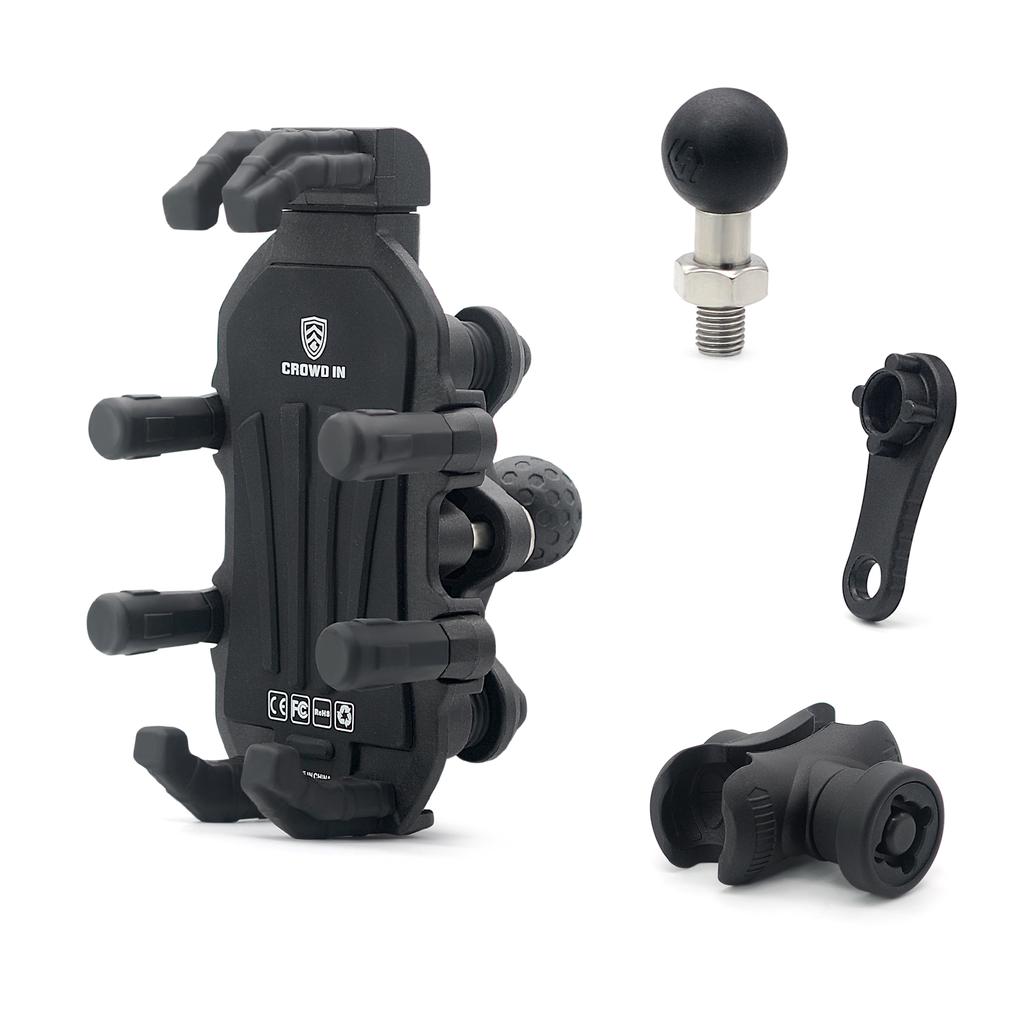 Держатель для телефона в горах для мотоцикла, улучшенная амортизация из автомобильного алюминиевого сплава, держатель для телефона для электромобиля, защита от кражи, модель M8/M10