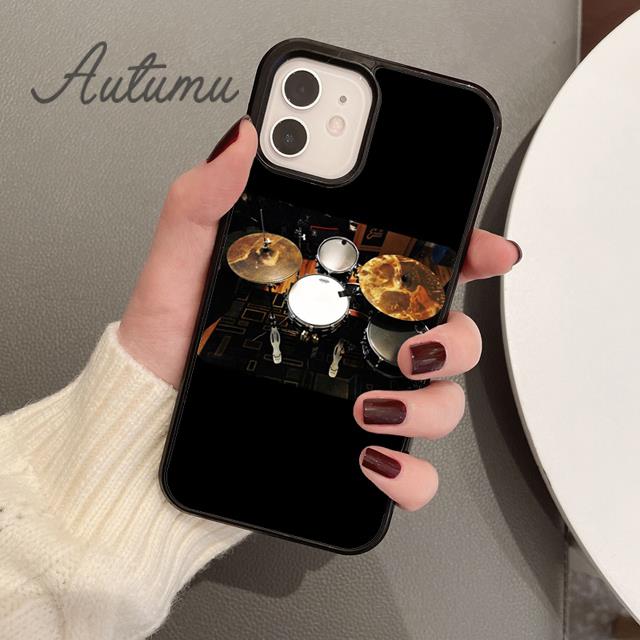 Чехол для телефона с изображением барабанной музыки для iPhone 11 12 13 14 Pro Max mini X XR XS SE 2020 5 6S 7 8 Plus Samsung Galaxy S21 S22 Cover shell