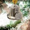 Metal Angel Wings Christmas Tree Bells Silver Christmas Tree Pendant   Holiday