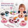Pretend Play Toys Children's Play HouseToys Simulation Coffee Snack Afternoon Tea Set