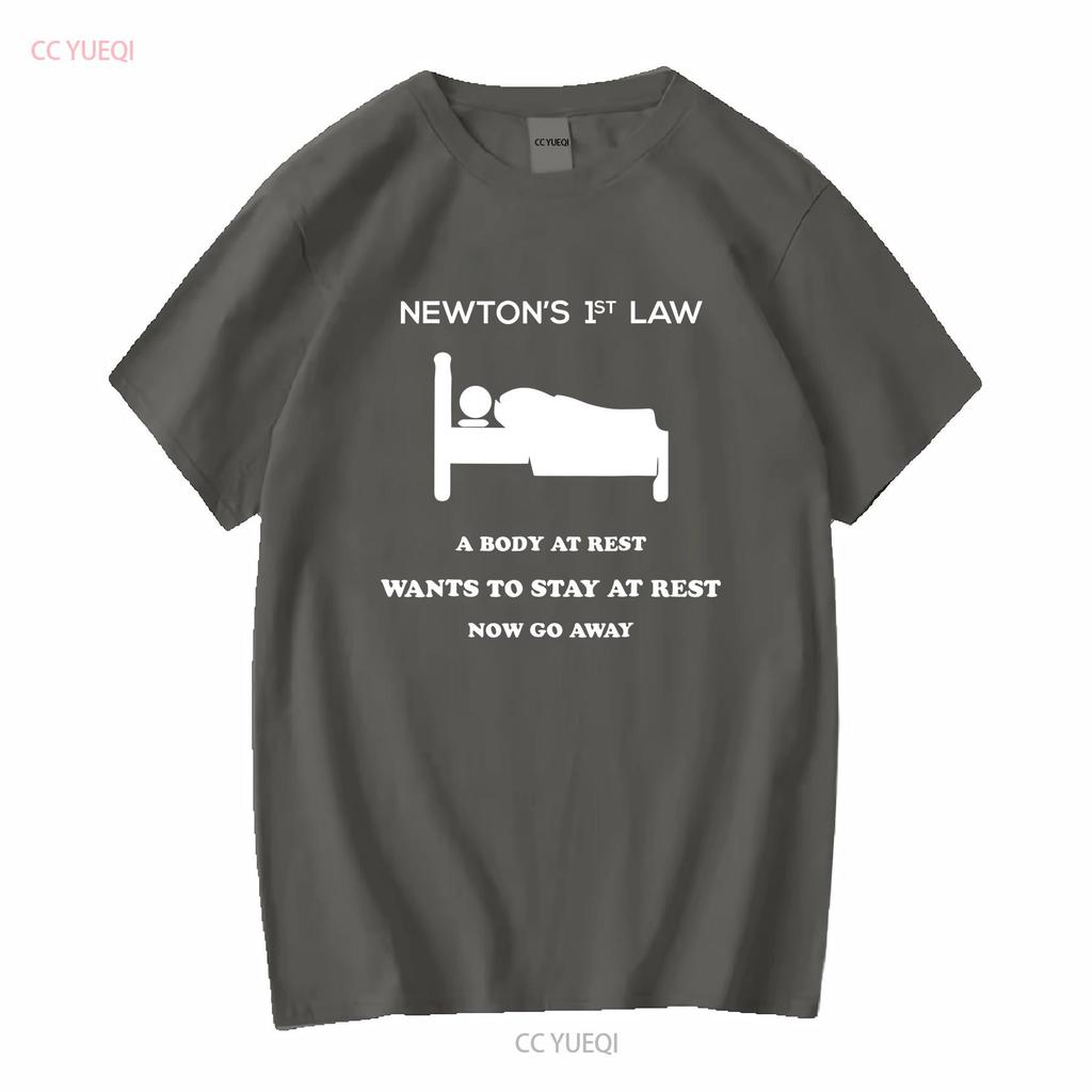 Big Sale Newtons First Law Now Go Away Funny Birthday S T Shirts S To 5xl Vintage Washed Graphic Comfortable Breathable