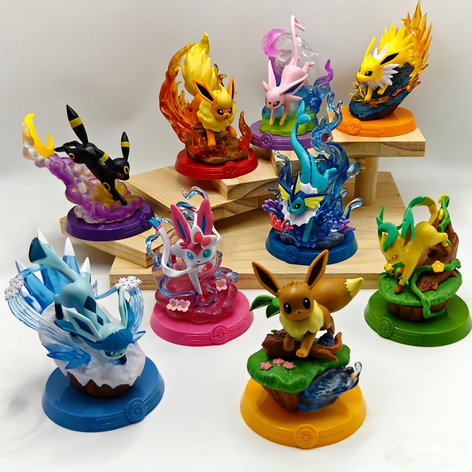 9Patterns Pok mon Action Dolls Pikachu Blind Box Anime Models Desktop Decorations Pok mon Toys Children's Birthday Gifts