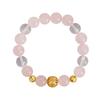 Natural powder crystal bracelet, free girlfriend, girlfriend, jewelry, accessories, white crystal bracelet.
