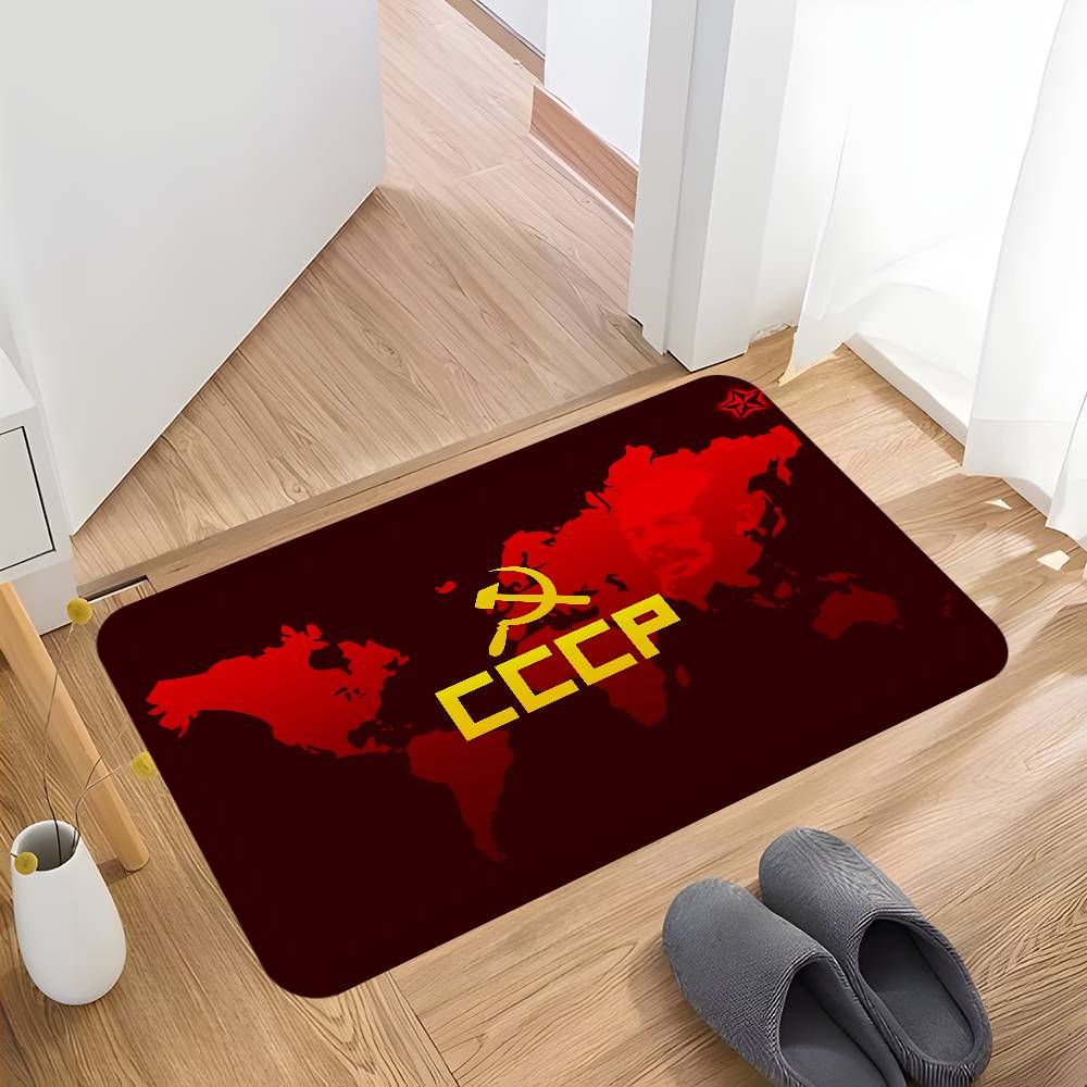 CCCP USSR Soviet Hallway Carpet Washable Non-Slip Living Room Sofa Chairs Area Mat Kitchen Doormat Area Rug