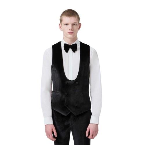 Twisted Tailor Mens Velvet Slim Tuxedo Waistcoat
