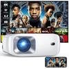 HOMPOW Projector Small 1080P Full HD High Brightness 12000 Lux 5G 4K Support Bluetooth 15W HIFI Speaker 200 Inch Large Screen Zoom Function Home with