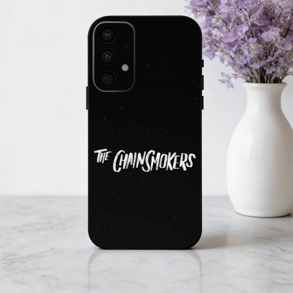 T-The C-Chainsmokers-S Band Phone Case For Samsung Galaxy A73,A72,A71,A70,A53,A52,A51,Soft Silicone Black Cover